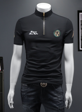 2026夏季IUIUG欧货时尚潮流丝光棉短袖t恤男D320-87553-实价-P60