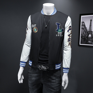 2023新款 IUIUG苏格麻韩版修身潮流男士夹克 D322-27851-P145图片