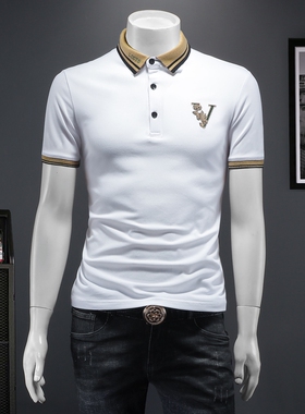 2026夏季IUIUG欧货时尚潮流丝光棉短袖t恤男D320-87206-实价P60