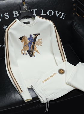 2025秋冬新款 IUIUG轻奢潮流卫衣男休闲运动套装D320-T88161-P260