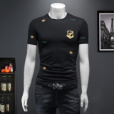 2023欧洲站夏季新款IUIUG潮流丝光棉短袖t恤男D320-87032-P75，男装T恤，电商D320-1
