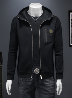 2025秋冬太空蜡面料 IUIUG轻奢潮流男士重工外套 D320-88195-P175