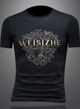 2025夏季欧货 IUIUG轻奢潮流刺绣丝光棉短袖t恤男 D320-88103-P75