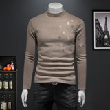 2025秋冬新款羊毛打底衫轻奢品质半高领D320-88406-P115，男装卫衣，电商D320-1