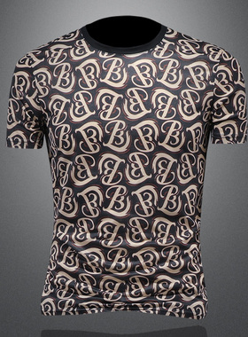 2025夏季欧货 IUIUG轻奢潮流刺绣丝光棉短袖t恤男 D320-88026-P75