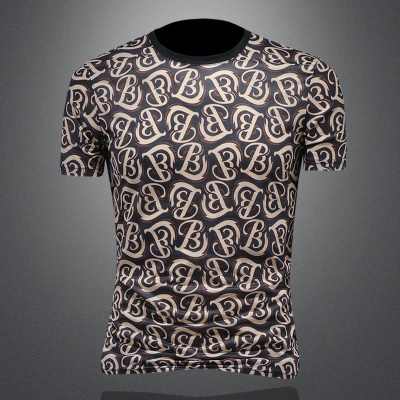 2025夏季欧货 IUIUG轻奢潮流刺绣丝光棉短袖t恤男 D320-88026-P75