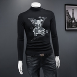 2023秋冬新款IUIUG轻奢品质半高领双面绒打底衫D322-87385-P100，男装卫衣，电商D320-1