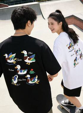 光变【鸳鸯图】2026年夏季潮牌索罗娜短袖T恤男 D320-88430-P85