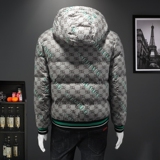 2023冬季IUIUG标90白鸭绒高奢连帽刺绣羽绒服D320-87063-P310，男装羽绒服，电商D320-1