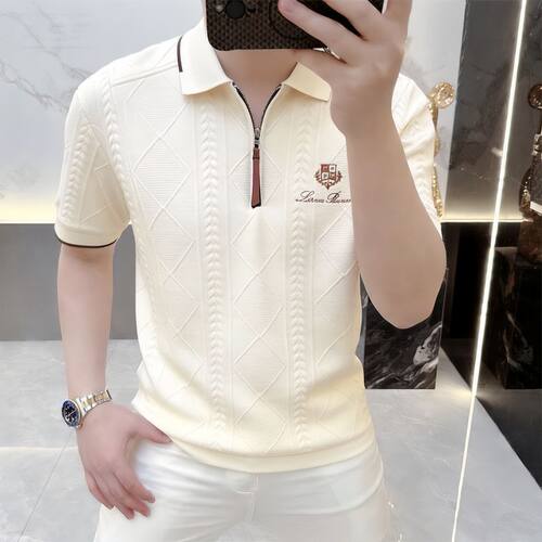 男士夏季高端老钱风短袖POLO衫