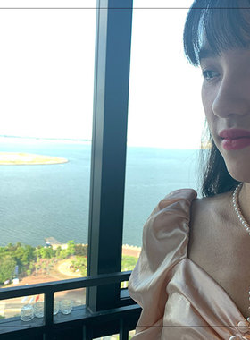 湛江南珠原创项链中国海水珍珠小清新大V珍珠项链