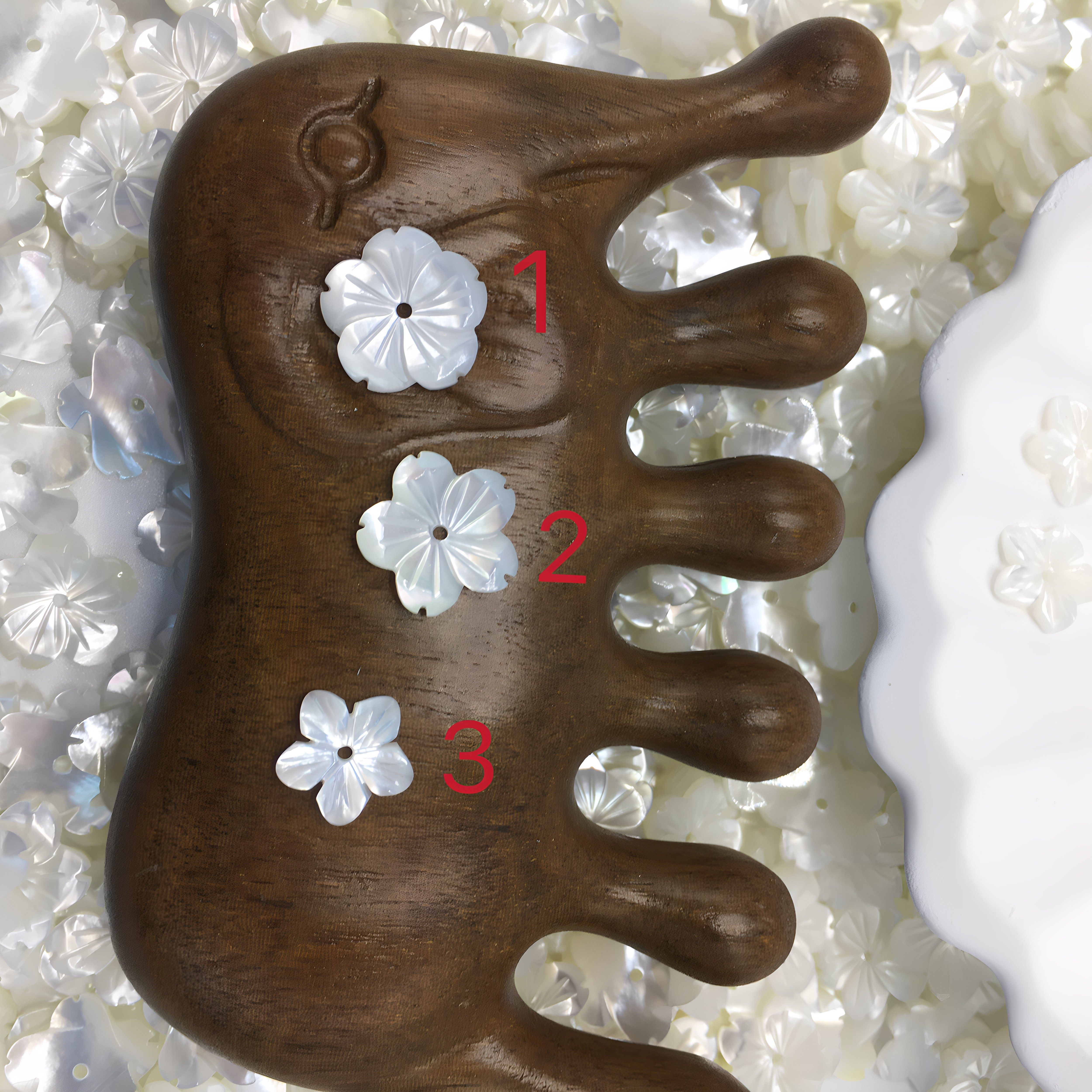 厂家直销白蝶贝桃花樱花五瓣花D