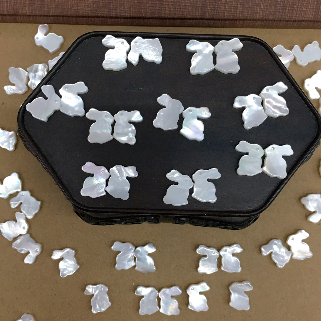 各种DIY动物饰品配件玉兔丑小