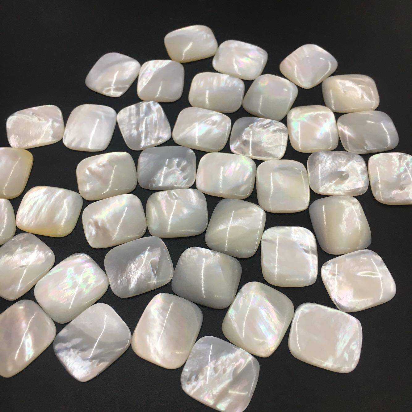 白蝶贝15x17mm界面戒指面