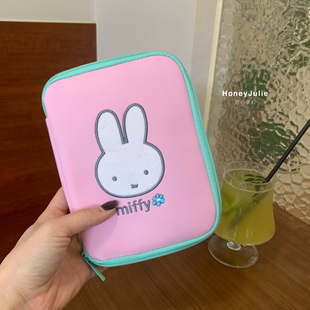 日系可爱兔子证件包小清新手账包大容量护照机票卡包