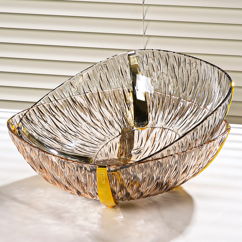 客厅家用茶几简约轻奢高颜值水果盘金边加厚零食收纳果蔬,家居饰品,果盘/果篓,淘宝优惠券,粉丝福利购,淘宝优惠卷