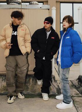 S45冬季新款基础百搭宽松街头羽绒棉服男保暖厚外套情侣休闲上衣