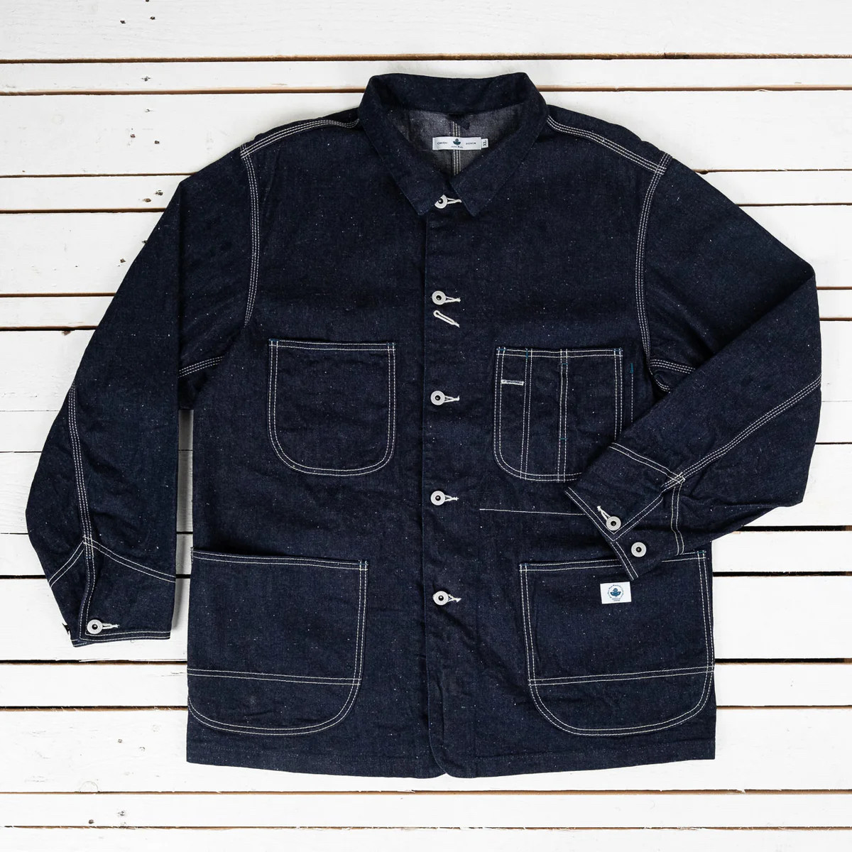 OmotoDenim正规代理日本制11.5盎司靛蓝结粒丹宁30年代铁路工装