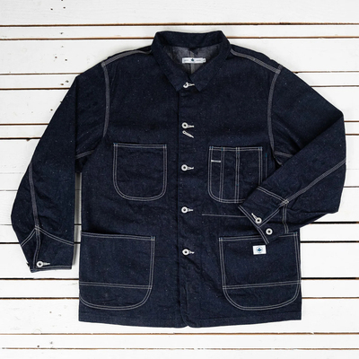 OmotoDenim正规代理日本制11.5盎司靛蓝结粒丹宁30年代铁路工装