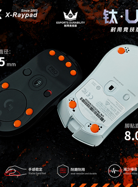 【钛-U9】X-Raypad脚贴超耐磨 控制稳定 电竞鼠标脚贴 玻璃垫适用