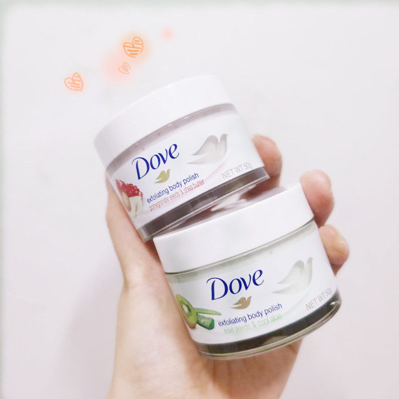 多芬dove磨砂膏去鸡皮角质身体嫩白红石榴奇异果组合装50g旅行装