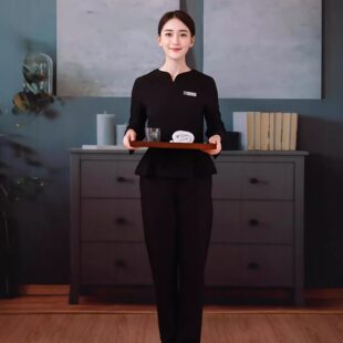 美容师工作服女高端美容院秋季透气SPA养生馆气质按摩技师服套装