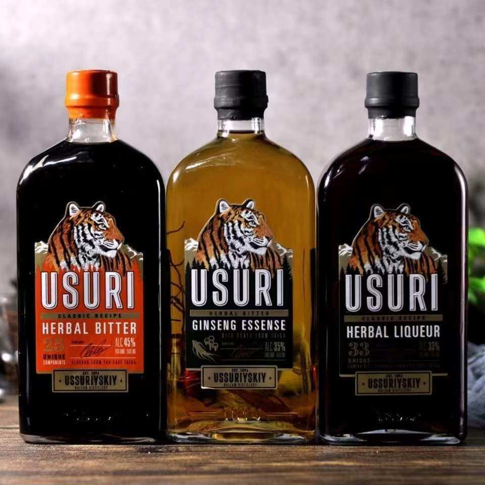 俄罗斯原装进口虎头牌伏特加巴黎赞姆滋补强酊草酊500毫升