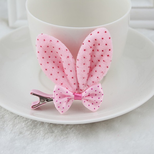 Korean children hair accessories baby accessories three-dimensional plush rabbit ears hairpin Princess clip Korean girl head ornaments