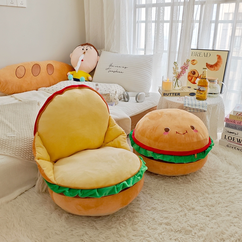 可爱会变身汉堡蒲团坐垫