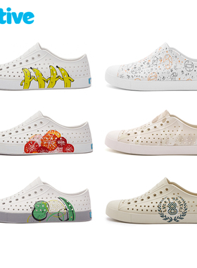 正品native洞洞鞋户外拖鞋超轻男鞋软底塑料鞋有足弓女鞋成人凉鞋