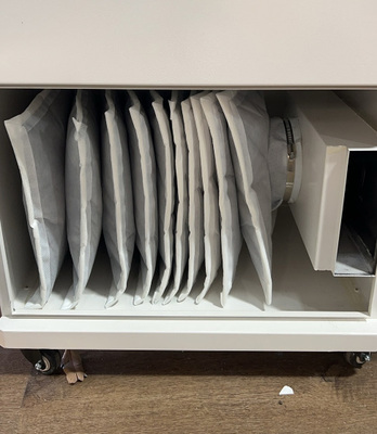 风琴过滤袋G4-170-10V袋长355*355有袋嘴激光打标镭射烟尘净化