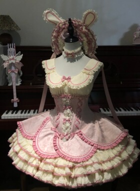 小欣原创花之契jsk 甜美可爱软萌二次元撕漫魔法少女lolita连衣裙