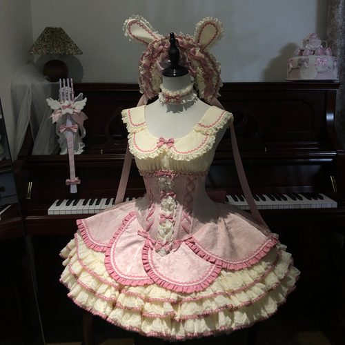 小欣原创花之契jsklolita连衣裙