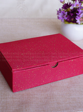 6粒50克中秋月饼礼盒蛋黄酥包装盒中式空盒烘焙盒子红色瓦楞现货