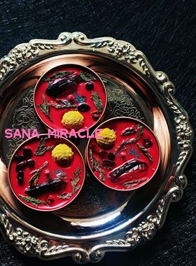 Sana Miracle原创手作新款便携纯豆蜡许愿香薰蜡烛之红色守护之光