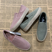 出口老美帆布鞋 水洗一脚蹬轻便外贸套脚潮流百搭春秋学生运动鞋