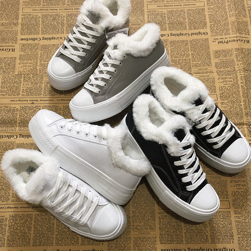 外贸特价厚底棉鞋休闲板鞋