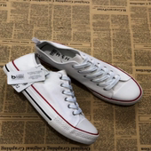 出口欧美帆布鞋 透气 46码 男低帮白平底橡胶好穿时尚 潮流百搭学生鞋