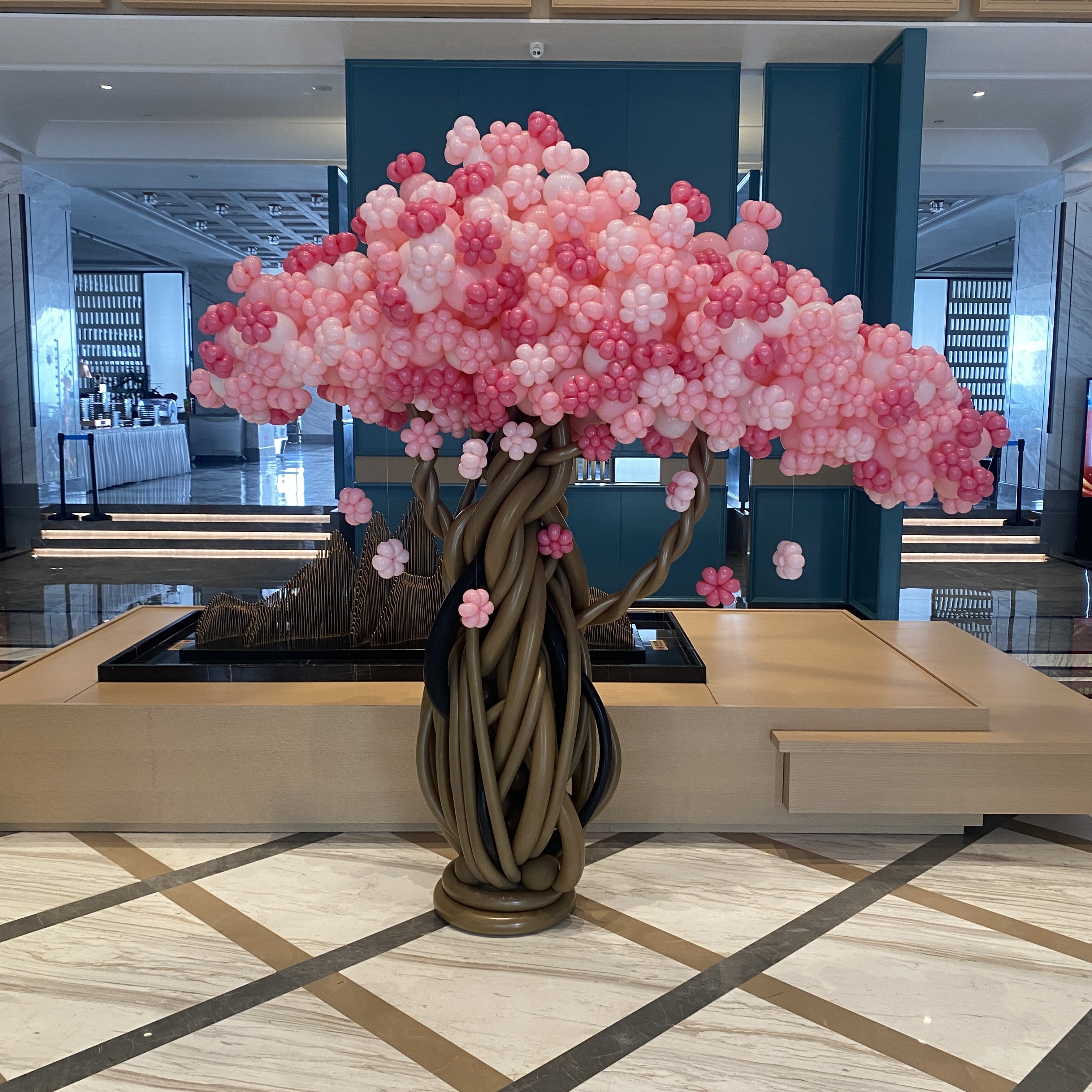 网红气球樱花树粉红色花朵束商场店铺活动开业装饰打卡拍照布置,节庆用品/礼品,装扮布置套餐,淘宝优惠券,粉丝福利购,淘宝优惠卷