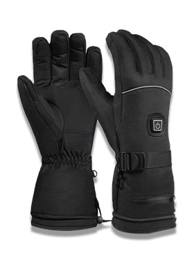 冬季滑雪电热手套户外加厚保暖充电加热手套骑行发热手套现货