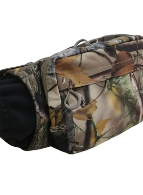 多功能秋冬户外野营登山垂钓狩猎腰包带保暖手套二合一暖手套