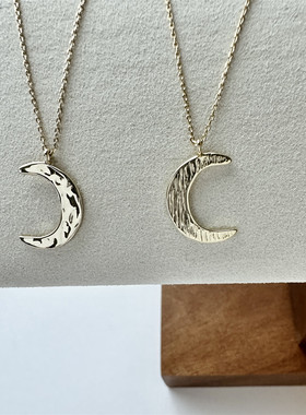 【99元三件】Siaon 半弯月牙原创设计S925银月亮项链百搭法式ins