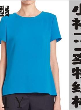 女装夏天短袖衬衣小衫1:1实物纸样裁剪图BCY-61