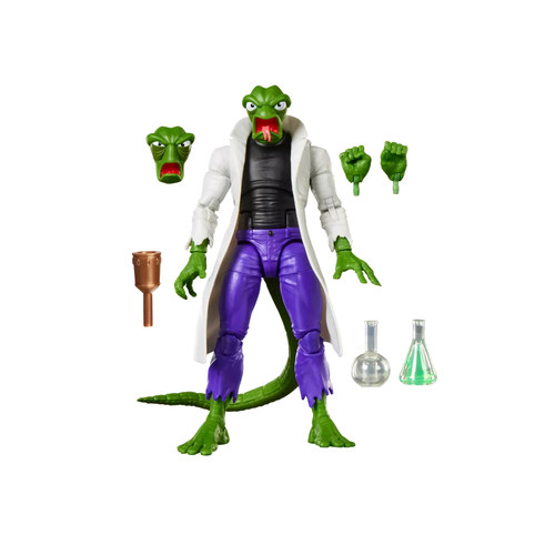 现货Marvel Legends SDCC会场1967卡通版蜥蜴博士6寸可动人偶模型