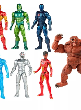 散货Marvel Legends漫威钢铁侠奥创钢铁之心钛人大熊 6寸可动人偶