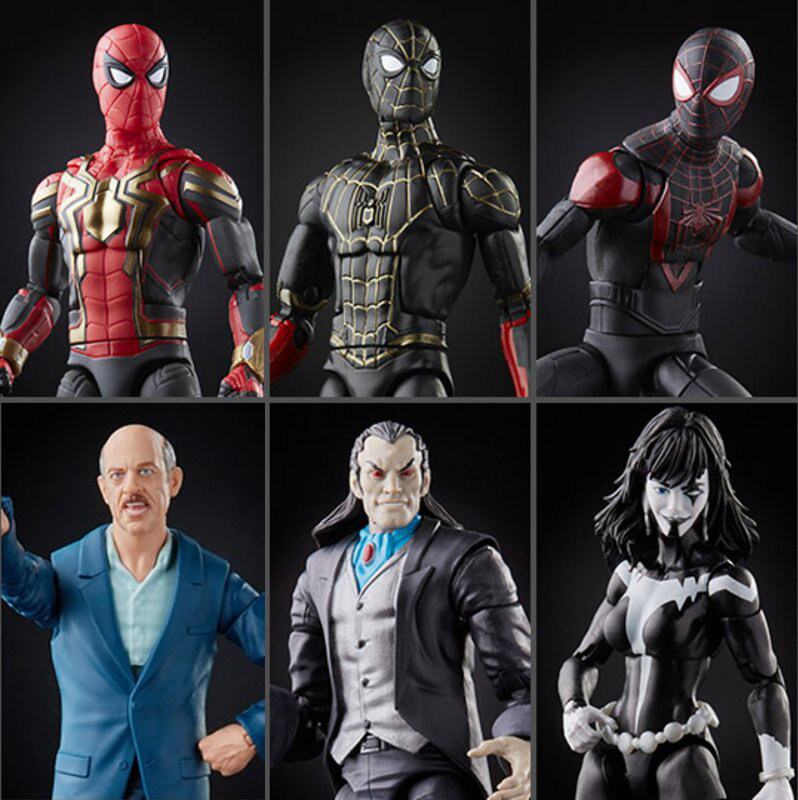marvel legends 魔伦 报社老板 尖叫 黑金 红金蜘蛛侠6寸可动人偶
