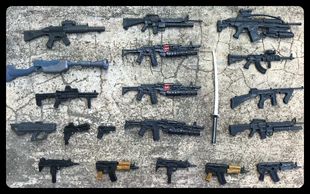 随机武器 刀剑 机关枪 手枪 搭配 6-7寸可动人偶武器配件摆件模型