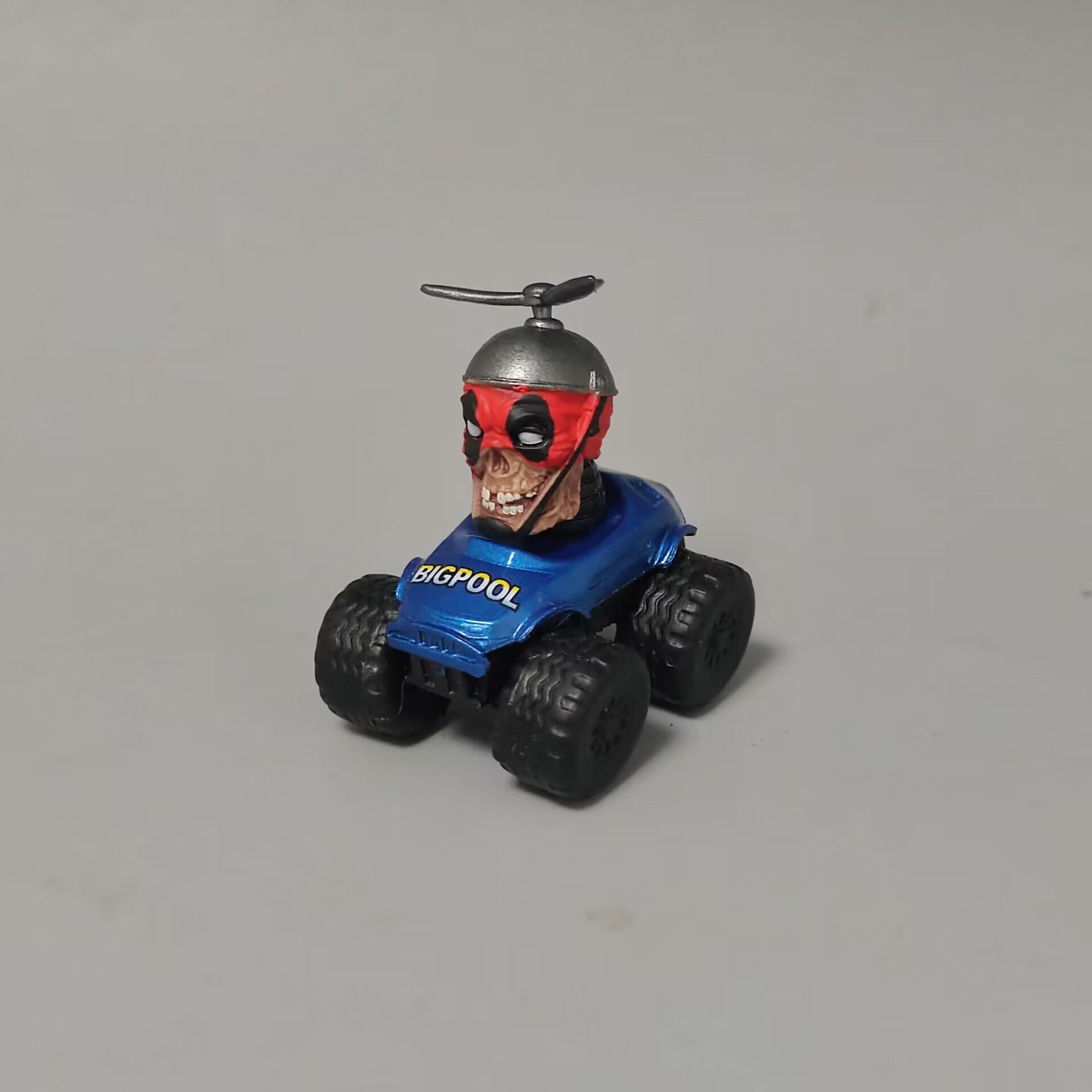 Marvel Legends 80周年死侍头雕卡车小配件搭配6寸可动人偶 配件