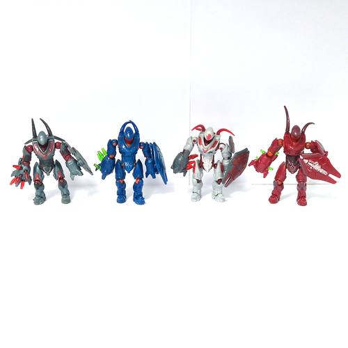无盒散货Mega Bloks 美家宝光环外星猎人四色人偶袋装带配件