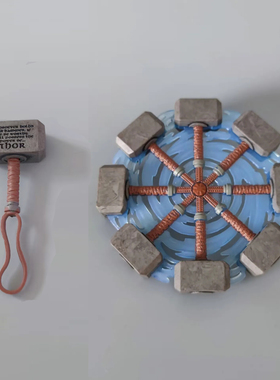 Marvel Legends 机械雷神的旋转锤子 搭配6寸可动人偶武器配件